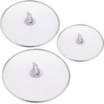 thumbnail image 1 of Anti Splash Lid 3 Pieces of Stainless Steel Anti Splash Protection with Foldable Kitchen Handle Anti Splash Lid for Pots Ø 25/29/33, 1 of 5