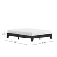 Hillsdale Furniture Sunridge Queen Wood Platform Bed, Black Oak