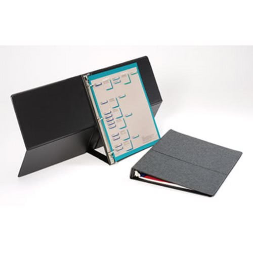 New Cardinal Vertical Easel Ring Binder, 11 x 81/2, 1" Capacity, Black