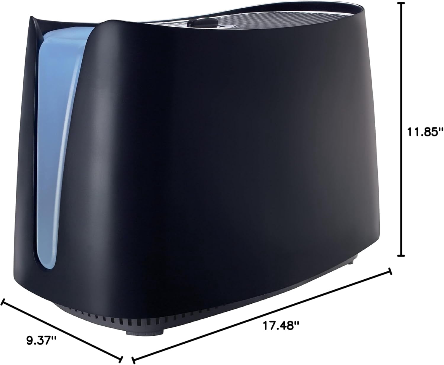Cool Moisture Humidifier For Bedroom, Medium Rooms, 1.1 Gallon, Invisible Moisture Humidifier for Baby, Kids, Quiet, Easy to Clean, UV Technology, Black,