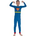 thumbnail image 1 of DC Comics Boys Little Superman Costume Pajama Set, Blue, 6, 1 of 3
