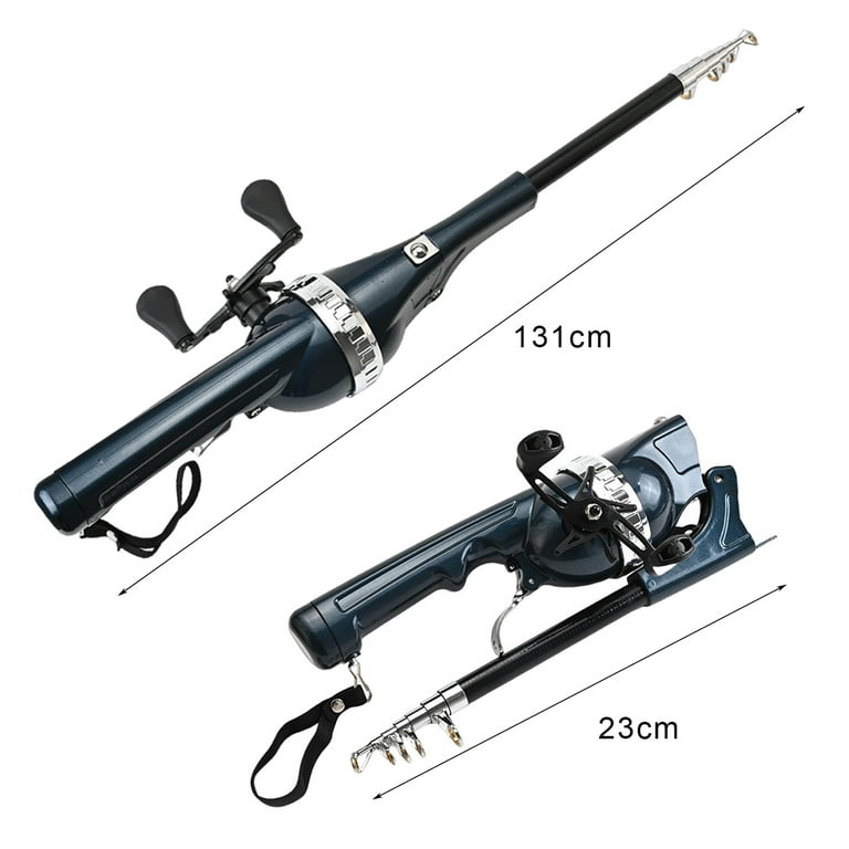 NIBOLOG Folding Fishing Rod with Spinning Reel Built-in 80M Line Ergonomic Handle Portable Telescopic Fishing Pole Outdoor Fishing Accessories - Walmart.com NIBOLOG Folding Fishing Rod with Spinning Reel Built-in 80M Line Ergonomic Handle Portable Telescopic Fishing Pole Outdoor Fishing Accessories - Walmart.com
