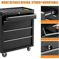 thumbnail image 5 of Yeshouse Tool Chest, 4 Drawer Steel Rolling Tool Storage Cabinet with Wheels & Locking System, Mobile Cabinet Organizer with Drawer Liners for Garage, Workshop, 5 of 7