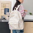 thumbnail image 6 of Aesthetic Floral School Backpack, Water Proof Backpack, Spacious Bookbag for Shopping Work College, Yellow, 6 of 10