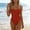 Swimwear-752Orange, variant on Xdegoge Womens Tankini Swimsuits 2 Piece Square Neck Adjustable Straps Modest Tummy Control Bathing Suits Athletic Swimming Beachwear Summer Holiday