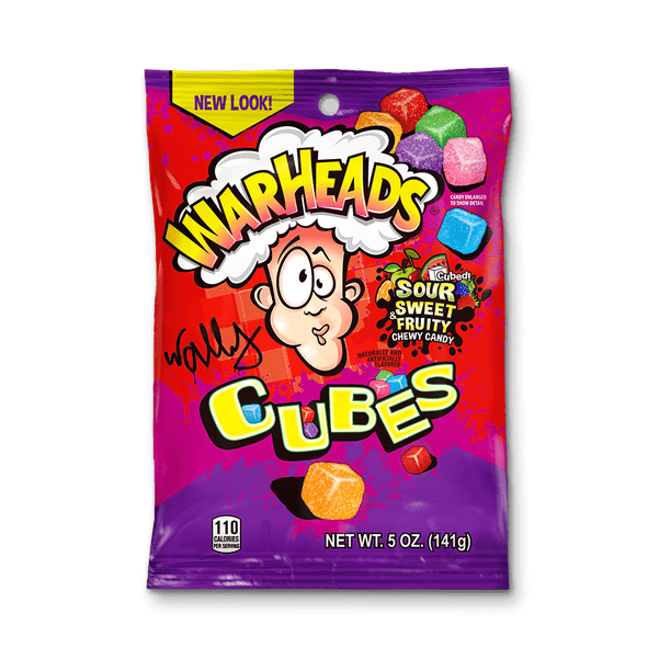 Product Of Warheads, Sour Chewy Cubes, Count 12 (5 oz) Sugar Candy