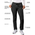 thumbnail image 3 of Adar Addition Scrubs For Women - Skinny Leg Cargo Drawstring Scrub Pants, 3 of 7