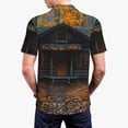 thumbnail image 6 of Cauagu Rustic Cabin Autumn Forest Print Men's Polo Shirts, Short-Sleeve Polo Shirts for Men Performance Golf Shirt Athletic Casual Collared T-Shirt-XX-Large, 6 of 8