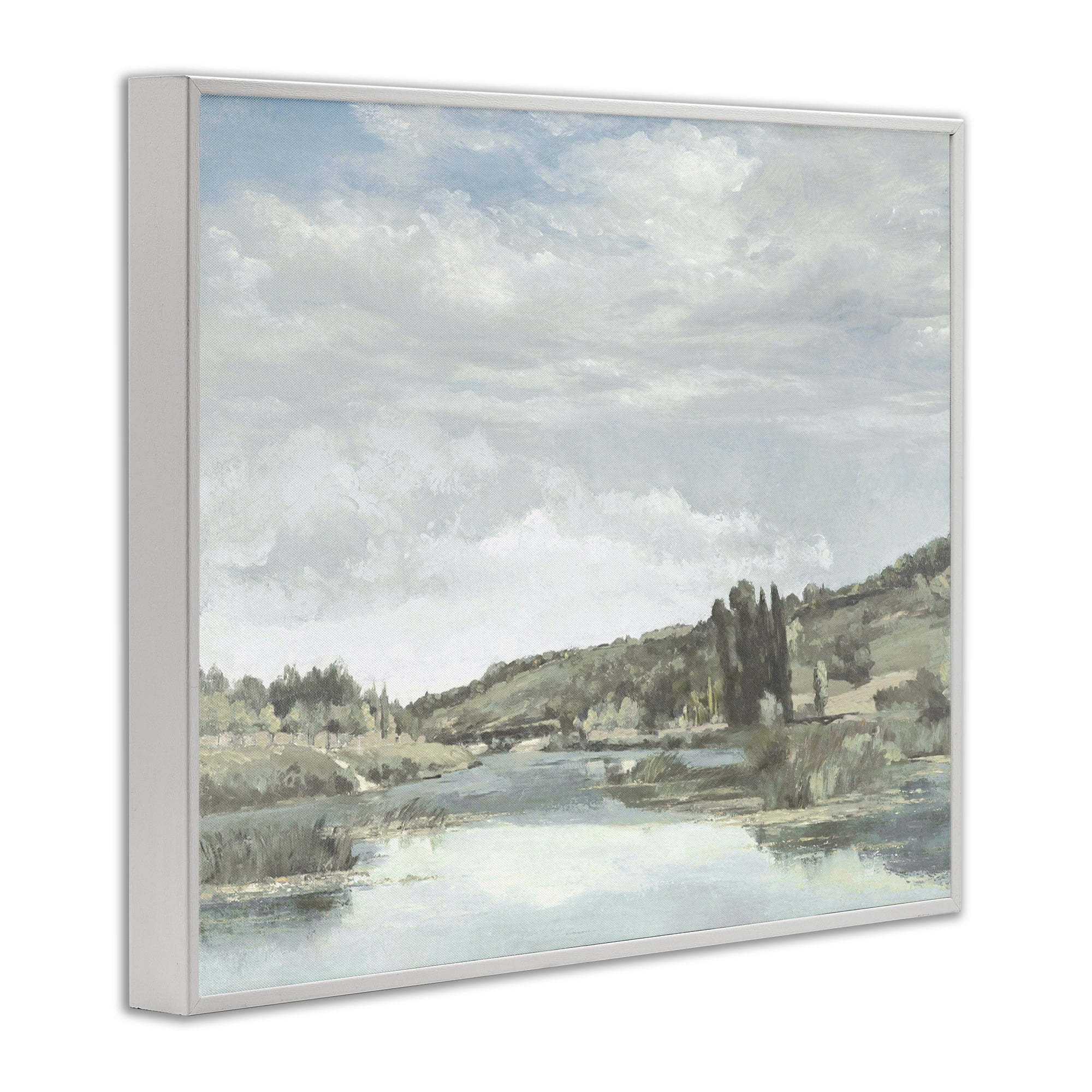 Stupell Industries On The Water Landscape White Framed Giclee Art, design by Christy McKee