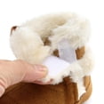 thumbnail image 6 of Baby Girls Winter Warm Snow Boots,Cute Bow Cotton Anti-Skid Sole Warm Infant Toddler Prewalker Booties Crib Shoes for Girls Boys 0-18M, 6 of 8