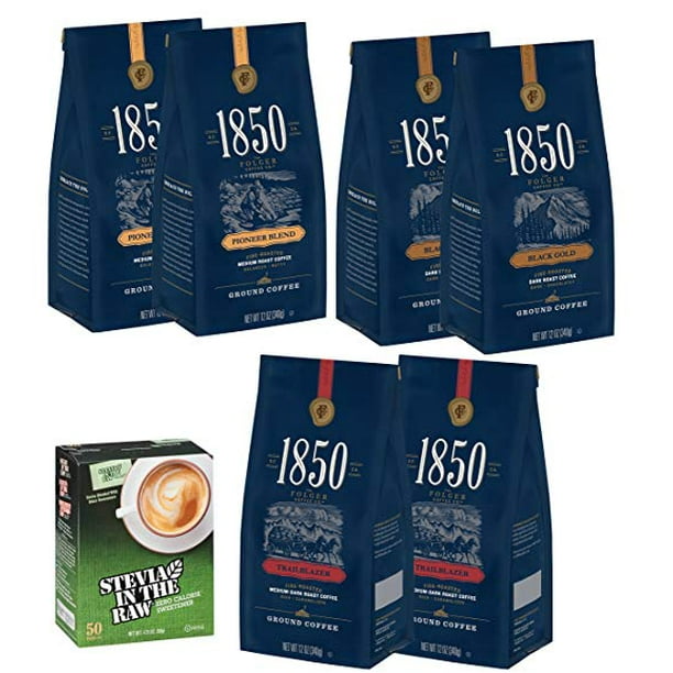 1850, 6Pack Variety Kit of Folgers 1850 Ground Coffee, 612oz. Bags