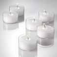 thumbnail image 3 of Richland Clear Cup Tealight Candles & Eastland Tealight Holders Clear Set of 48, 3 of 4