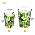 thumbnail image 6 of Laundry Basket, Light Green Spots Waterproof Laundry Hamper With Padded Handles, Clothes Hamper For Laundry, Bedroom, Dorm, Towels, Laundry Bin Easy Storage, 6 of 8