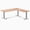 Acacia / Grey, variant on Desky Zero Softwood L-Shape Office Desk - Acacia / 60 X 30 X 62 X 20 Inches / White