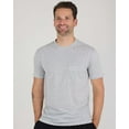 thumbnail image 2 of Real Essentials 4 Pack: Men's Cotton Performance Short Sleeve Crew Neck Pocket T-Shirt Athletic Top (Available in Big & Tall), 2 of 6