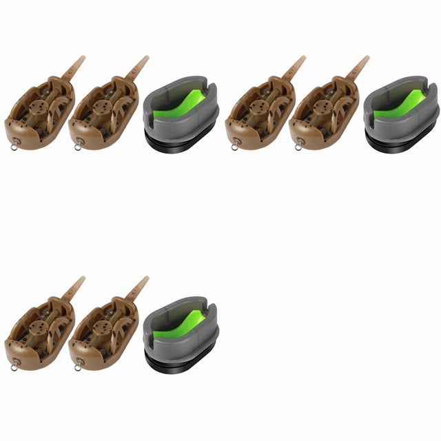 3X Comederos para Pesca de Carpas, Comederos de Pesca con Molde de Liberación Rápida, Accesorios para Pesca de Carpas 20 G + 30 G + Molde