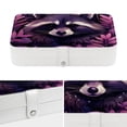 thumbnail image 4 of Bear Portable PU Leather Jewelry Organizer Stand Display Case Earring Organizer with Removable Compartment, 4 of 6