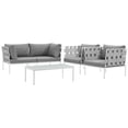 thumbnail image 3 of Modway Harmony 5 Piece Outdoor Patio Aluminum Sectional Sofa Set, Multiple Colors, 3 of 6