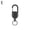 Black No Stickers, variant on 1pcs Heavy Duty Retractable Pull Badges ID Reel Carabiner Chain Wire Rope Buckle Key Outdoor Keychain Tools Holde N2P0 Steel Key