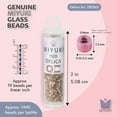 thumbnail image 3 of Miyuki Delica Seed Beads – Size 11/0 (1.6 mm), DB1862, Silk Dyed Shell, 7.2 g, Approx. 1440 Beads, 3 of 7