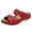 Red, variant on Juosiy Orthopedic Sandals For Women Beach Slippers With Arch Support Open Toe Vintage Wedge Shoes