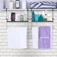 thumbnail image 5 of Under Shelf Basket Metal Wire Rack Hanging Storage Shelf  W/Paper Towel Holder, 5 of 7