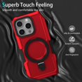 thumbnail image 6 of Dteck for iPhone 11 Pro Case with Invisible Built in Stand & Ring Holder,Military Grade Drop Protection Shockproof Hybrid Case for iPhone 11 Pro,Red, 6 of 8