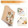 thumbnail image 4 of Bears Leaves Flowers Guita Napkin Holder for Table Clear Napkin Stand Paper Holder Acrylic Organizer Dispenser Napkins for Dinner Kitchen Restaurant Room, 4 of 8