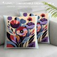 Erxjss Spring Cushion Cover Flower Abstract Modern Botanical Striped