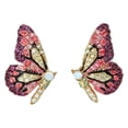 thumbnail image 1 of Colorful Crystal Butterfly Earrings With Rhinestones Colorful Earrings Female Exaggerated European And American Retro Earrings, 1 of 4