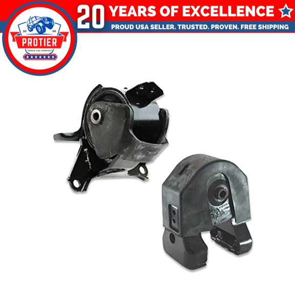 Fits 2009-2010 Hyundai Sonata 2.4L AUTO Rear Motor & Trans Mount Set 2pcs : A7168 9381