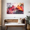 thumbnail image 3 of Elephant Stock Abstract The Fire Within Wall Art - Horizontal Canvas Wall Art - Living Room Wall Decor - Abstract Canvas - Gray And Orange Decor - 45" x 30", 3 of 8