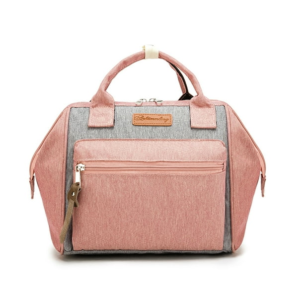 Bolso de pañales multifuncional Bolsa de viaje al aire libre Bolsa de bebé Bolso para mamá Resistente al agua Gran capacidad con asa de transporte Bolsillo aislado