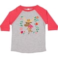 thumbnail image 3 of Inktastic Woodland Moose Spring Flowers Girls Toddler T-Shirt, 3 of 5