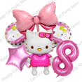 thumbnail image 1 of Globos de papel de aluminio de Hello Kitty para niñas y adultos, decoración de fiesta de cumpleaños y boda, regalo para Baby Shower, Navidad y Año Nuevo, 2023, 1 of 4