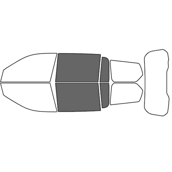 Rvinyl Window Tint Kit Compatible with Jeep Grand Cherokee 2021-2025 (L) - Back Precut Kit - 35%