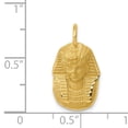 thumbnail image 2 of 14K Yellow Gold Satin Diamond Cut King Tut Charm, 2 of 2