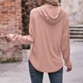 thumbnail image 4 of Vedolay Trendy Tops for Womens 2023 Fall Fashion Casual Long Sleeve Crewneck Sweatshirt Loose Fit Pullover Hoodie,Pink XL, 4 of 5