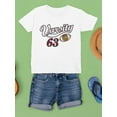 thumbnail image 3 of Varsity 63 Football T-Shirt Juniors -Image by Shutterstock,  x-Large, 3 of 4