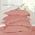 thumbnail image 2 of Nestl Pillow Sham Set of 2, Premium 1800 Series Double Brushed Bed Pillow Cases, Misty Rose, Euro 18" X 18", 2 of 5