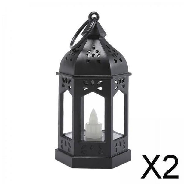 2 Velas Electrónicas de Estilo Europeo, Lámpara de Viento, Vela Colgante, Luz Decorativa para El Hogar, Fiesta, Patio, Sala de Estar, Interior Y Exter 2 piezas