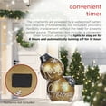 thumbnail image 3 of Alpine Corporation XL Merry Christmas Ornaments  36"L x 24"W x 48"H with 8 Warm White LED Lights and Timer for Holiday Decor, Gold, 3 of 13