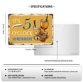 thumbnail image 2 of Vintage Metal Signs Wall Decor It's 5 O'clock Somewhere Retro Sign for Outdoor Indoor Home Beach Garden Tub Bar Farmhouse Cafe Gate Fence Decorations 12X8 Inch Aluminium Hanging Plaque, 2 of 5