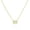 Yellow, variant on 925 Sterling Silver Small Zodiac Sign Pendant Necklace, 18" - Aquarius