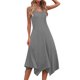 thumbnail image 5 of Pantalones Cortos para Vestidos Bajos Mujeres sin Mangas Cuello Redondo Cordón Ruffle A-Line Mini Vestido Poliéster, Vestido Casual para Citas Y Fiesta, 5 of 8