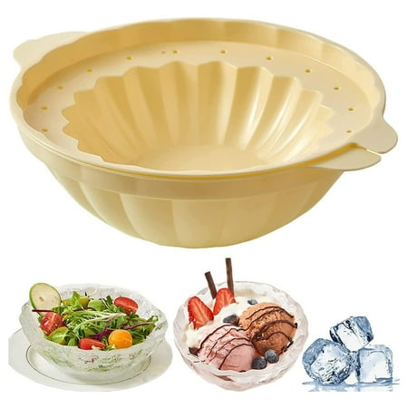 

CHGBMOK Kitchen Gadgets Ice Bowl Maker Creative Ice Cream Bowl Container Ice Tray Ice Bowl Maker Quick-Freezing Large-Capacity Round Empty Moulds