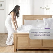 Danjor Linens 1800 Series 6 Piece Bedding Sheet & Pillowcases Sets with Deep Pockets, King, White