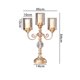 thumbnail image 2 of Candelabro de tres cabezas de metal y vidrio, sencillo, for sala de estar, mesa de comedor, decoración de bodas, adornos, 2 of 8