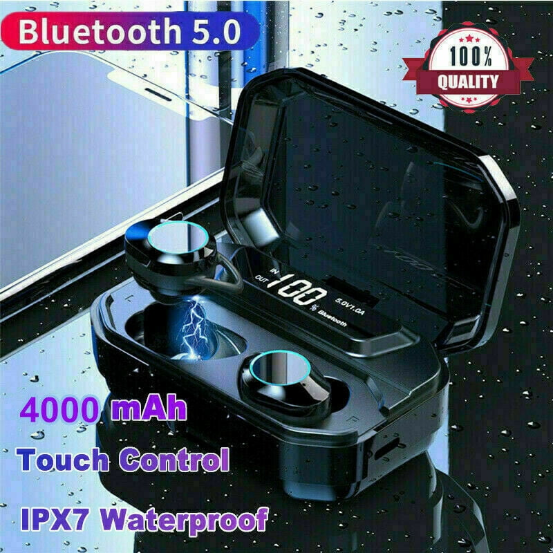 X6 Pro TWS Bluetooth 5.0 Headset Wireless Smart Earbuds IPX7 Waterproof Stereo Earphones Digital Display 4000mAh Large Capacity Charging Case