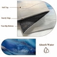 thumbnail image 5 of Ocean Waves Area Rugs 4x6 ft Gradient Blue White Marble Waves Washable Rug Non Slip Indoor Carpet Absorbent Floor Mat for Living Room Bedroom Dining Room, 5 of 9